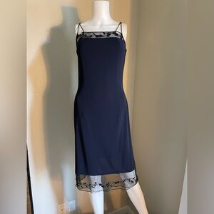 True Y2K slip style dress with beaded detail excellent condition size 4